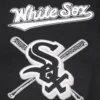 Chicago white sox womens mashup wool leather varsity jacket black 2 1