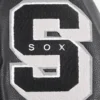 Chicago white sox womens mashup wool leather varsity jacket black 3 1