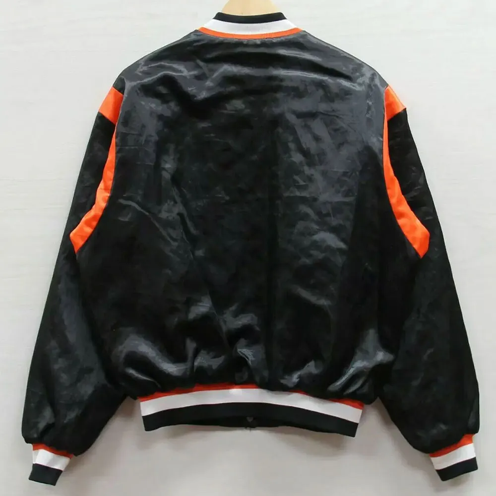 Cincinnati bengals 1980s bomber black jacket