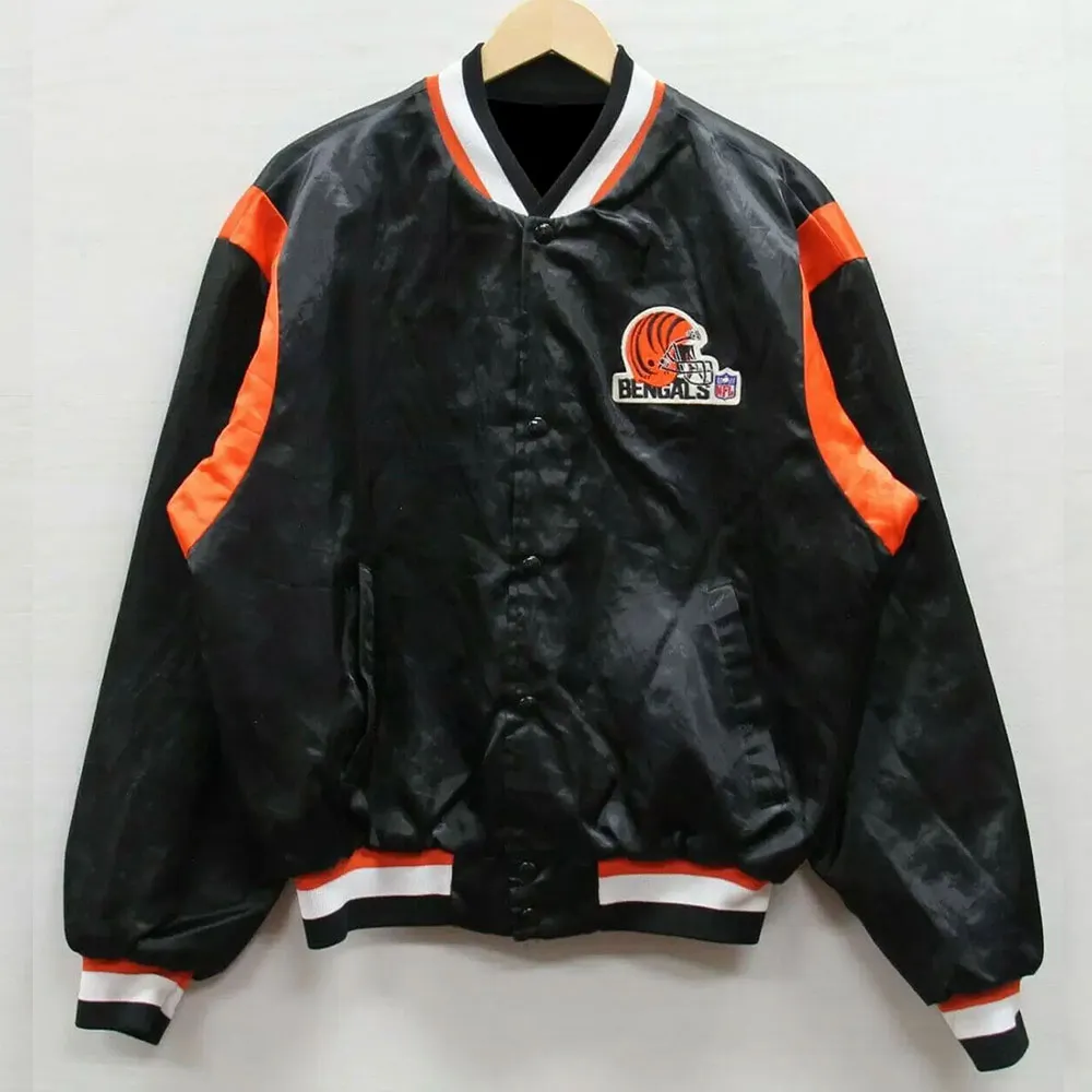 Cincinnati bengals 1980s bomber jacket