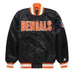 Cincinnati Bengals Classic Black Satin Jacket