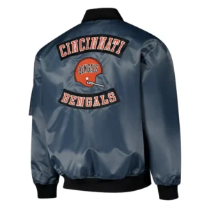Cincinnati bengals charcoal bomber jacket
