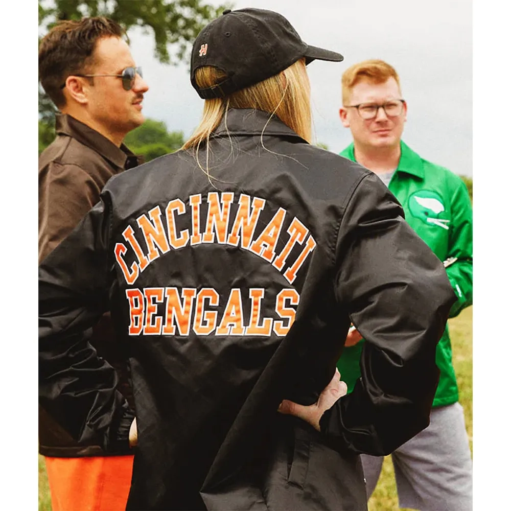Cincinnati bengals coach full snap black jacket