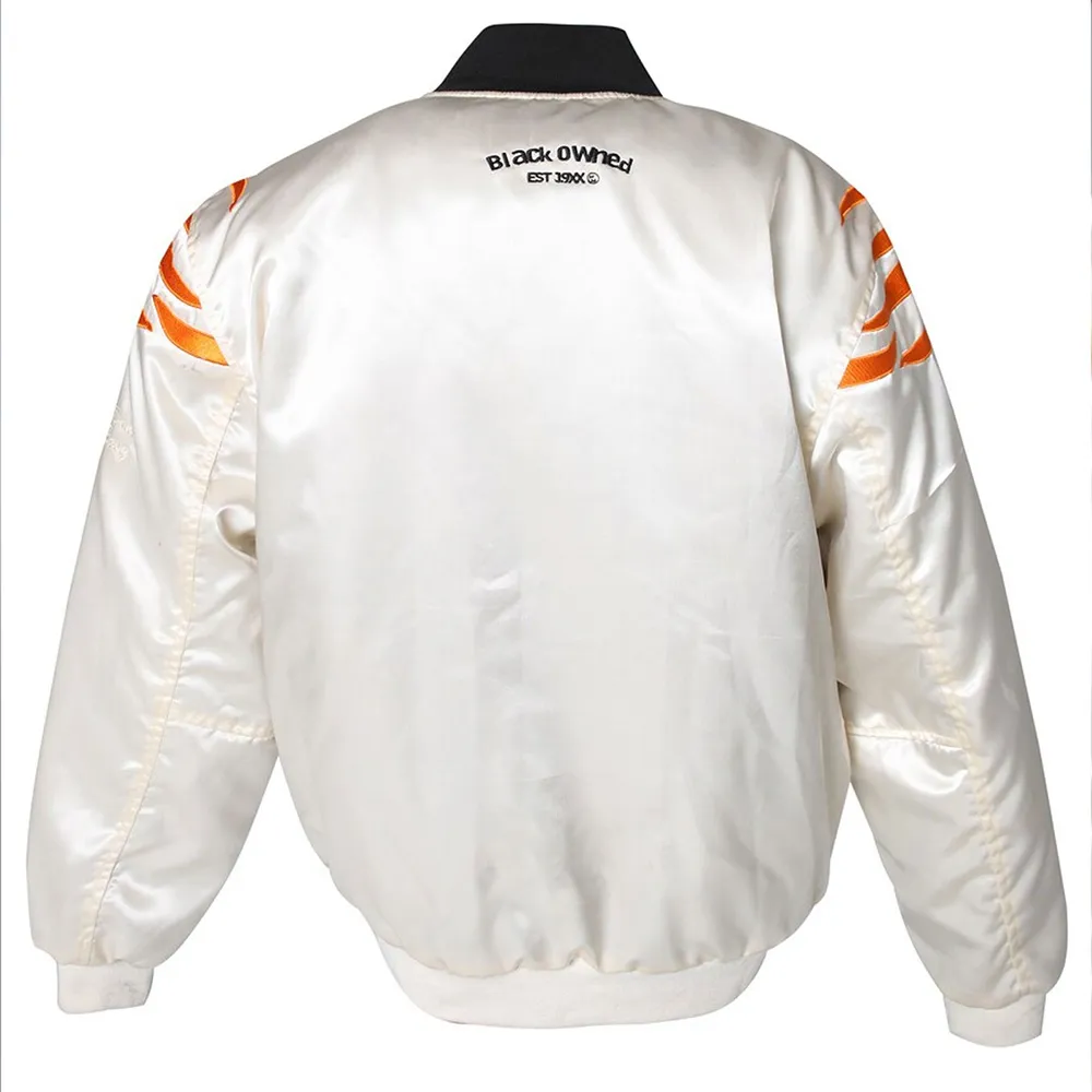Cincinnati bengals full snap satin jacket