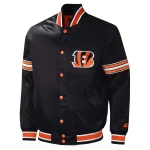 Cincinnati Bengals Midfield Black Satin Jacket