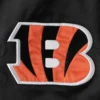 Cincinnati bengals prime time full snap satin varsity jacket black