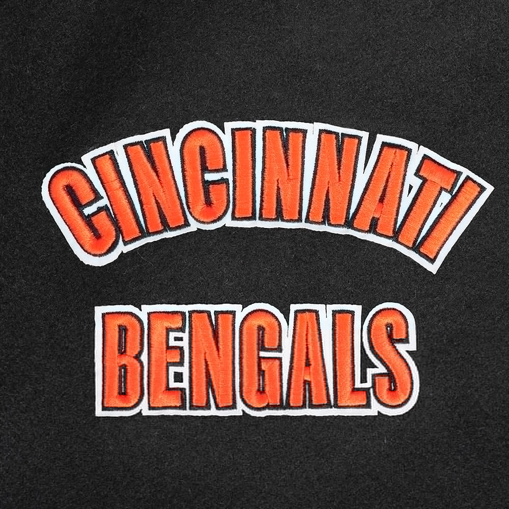 Cincinnati bengals retro classic wool leather patch logo