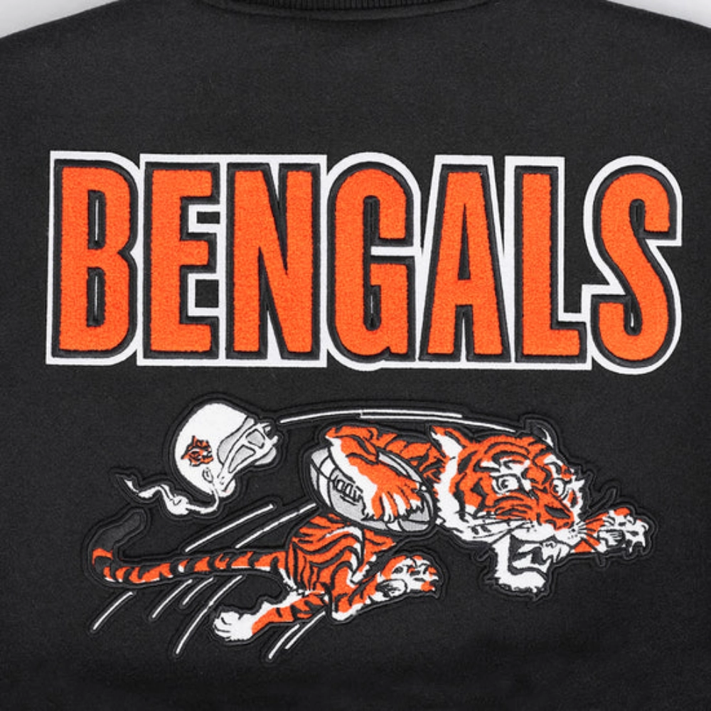 Cincinnati bengals retro classic wool leather patch