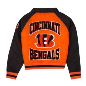 Cincinnati bengals throwback satin jacket
