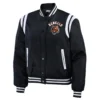 Cincinnati bengals wear by erin andrews womens bomber jacket black 1