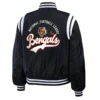 Cincinnati bengals wear by erin andrews womens bomber jacket black 2