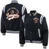 Cincinnati bengals wear by erin andrews womens bomber jacket black 3