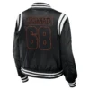 Cincinnati bengals womens full zip bomber varsity jacket black 2 1