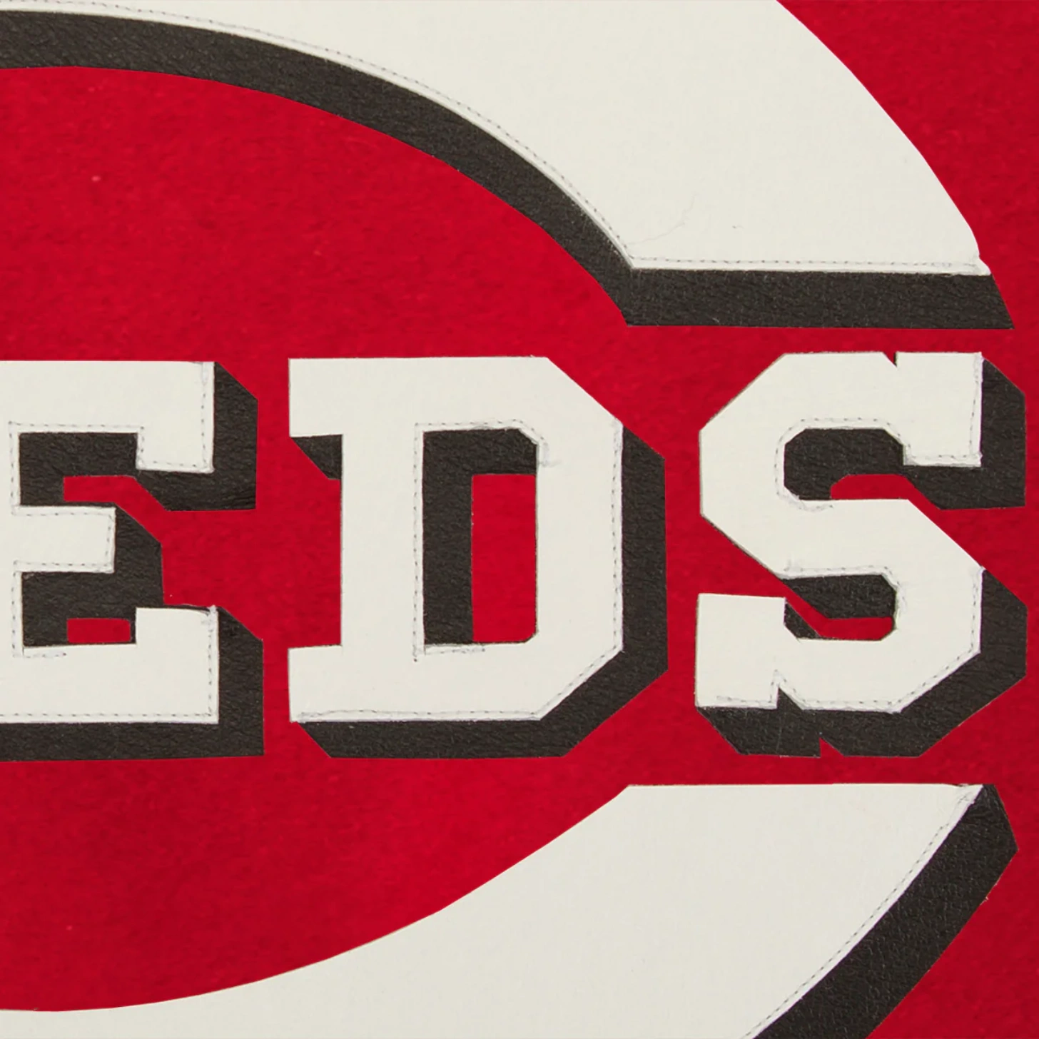 Cincinnati reds handcrafted logo wool jacket red 3
