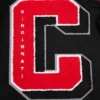 Cincinnati reds mashup wool leather varsity jacket black 2 1