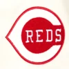 Cincinnati reds retro classic full snap satin varsity jacket cream 5