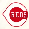 Cincinnati reds retro classic full snap satin varsity jacket cream 8
