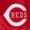 Cincinnati reds retro classic full snap satin varsity jacket red 5