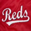 Cincinnati reds retro classic full snap satin varsity jacket red 6