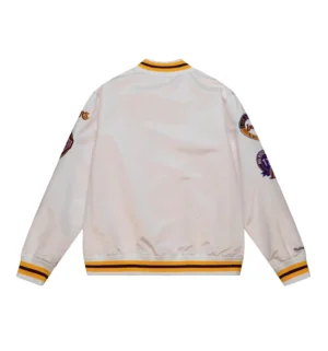 City collection lightweight satin jacket los angeles lakers 1