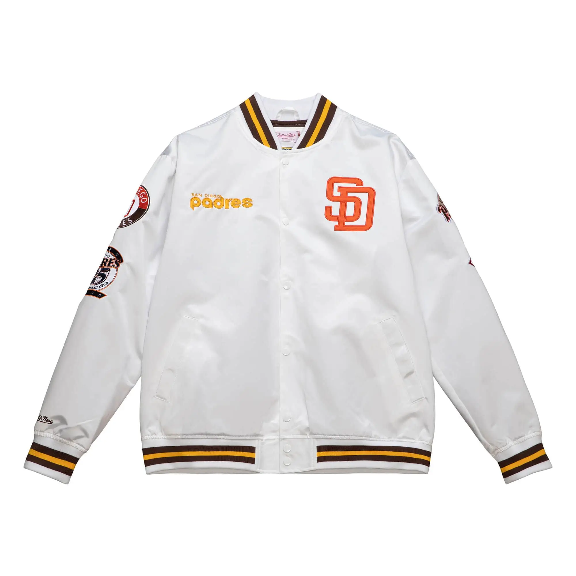 City collection lightweight satin jacket san diego padres 1