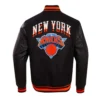 City edition ny knicks black varsity jacket