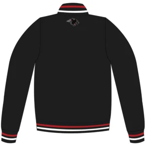 Clark atlanta panthers full snap satin jacket
