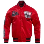 Clark Atlanta Panthers Homecoming Red Satin Jacket