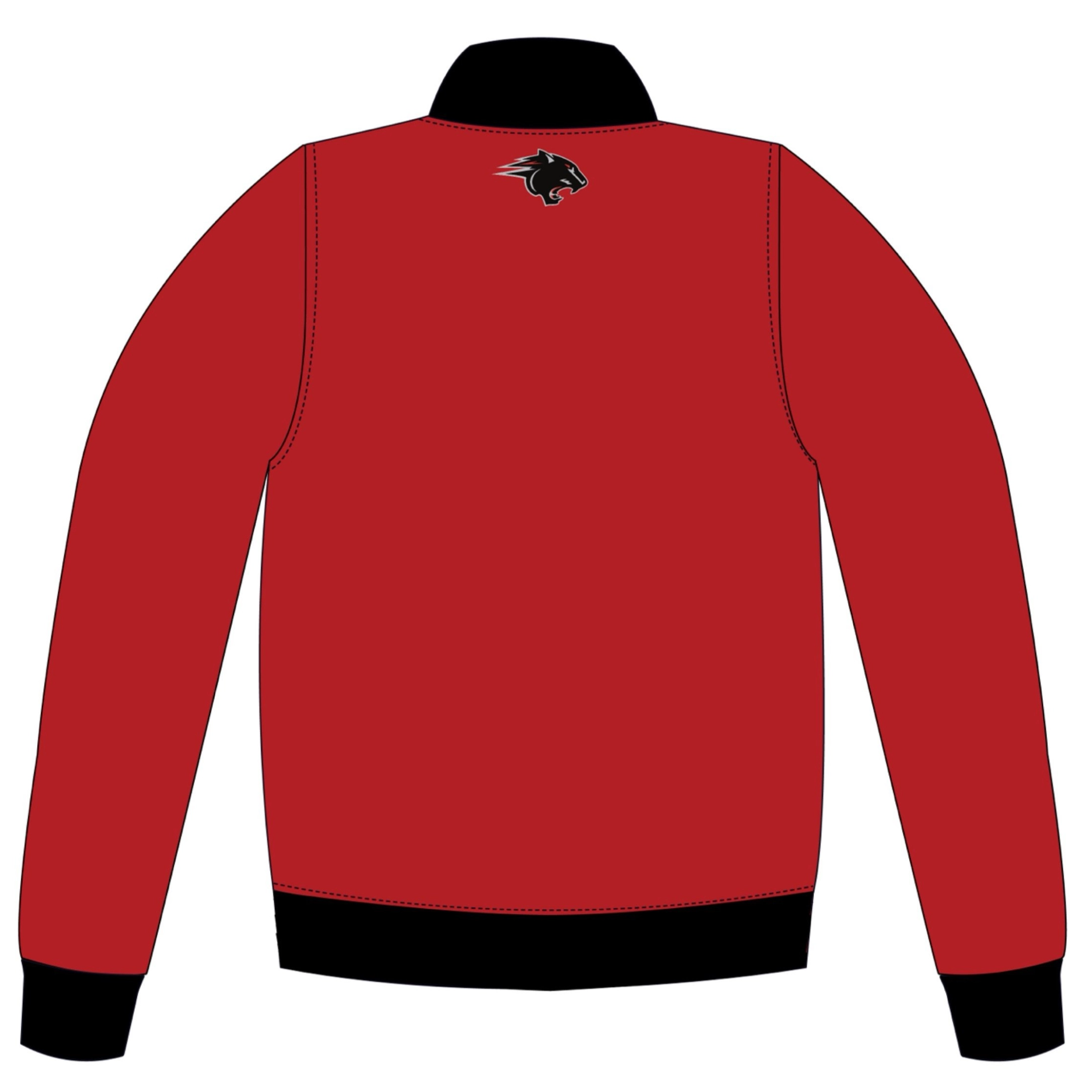 Clark atlanta panthers ribbed knitted satin varsity jacket