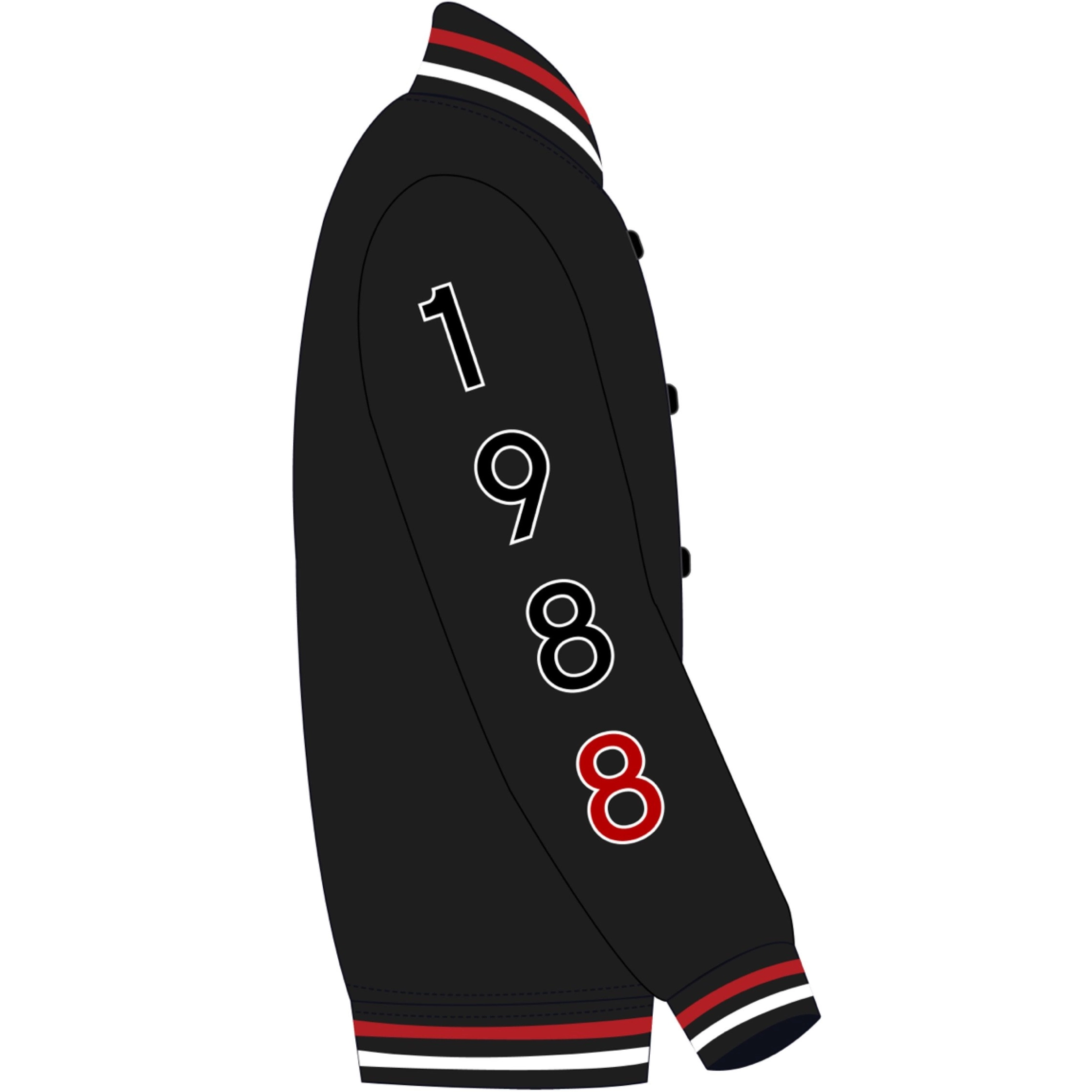 Clark atlanta panthers satin black jacket