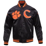 Clemson Tigers Classic Black Satin Jacket