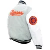 Clemson tigers graduate full snap grey varsity jacket