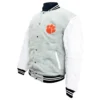 Clemson tigers graduate full snap varsity jacket