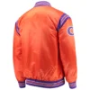 Clemson tigers starter the enforcer full snap satin jacket