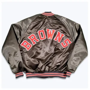 Cleveland browns 80s bomber jacket