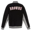 Cleveland browns black wool jacket