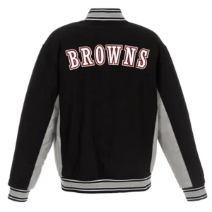 Cleveland browns black wool jacket
