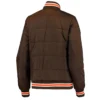 Cleveland browns goal brown field bomber jacket