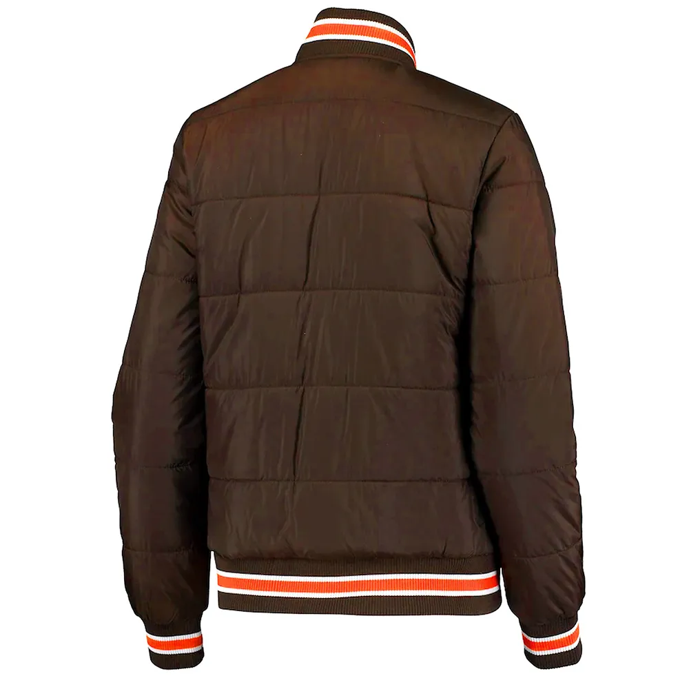 Cleveland browns goal brown field bomber jacket