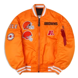 Cleveland browns ma 1 bomber jacket