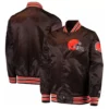 Cleveland browns retro the diamond satin jacket