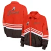 Cleveland browns throwback windbreaker jacket