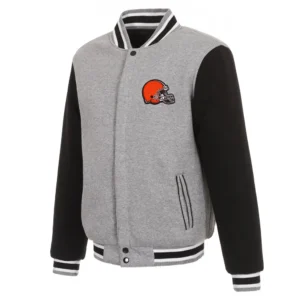 Cleveland browns varsity fleece jacket