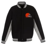 Cleveland Browns Accent Black/Gray Wool Jacket