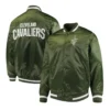 Cleveland cavaliers full snap green varsity jacket