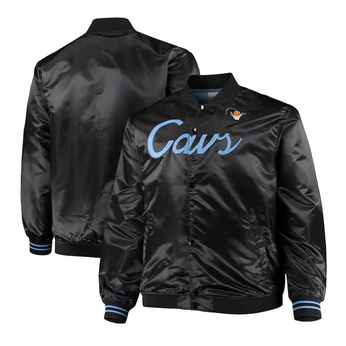 Cleveland cavaliers hardwood classics black bomber jacket