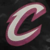 Cleveland cavaliers pro standard chest the land black satin varsity jacket 5