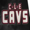 Cleveland cavaliers pro standard chest the land black satin varsity jacket 7