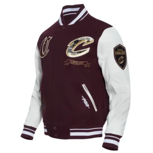 Cleveland cavaliers pro standard pro prep wool and leather varsity jacket 1