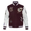 Cleveland cavaliers pro standard pro prep wool and leather varsity jacket 2